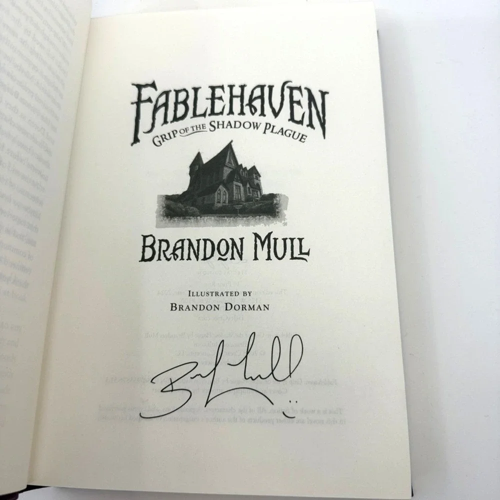 LitJoy Fablehaven Book 3 Grip of the Shadow Plague Brandon Mull Special Edition